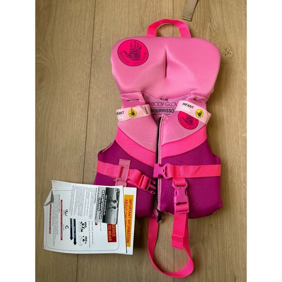 Body Glove Infant Life Vest Pink/Purple USCG Approved  33 lbs Child PFD - Picture 1 of 6